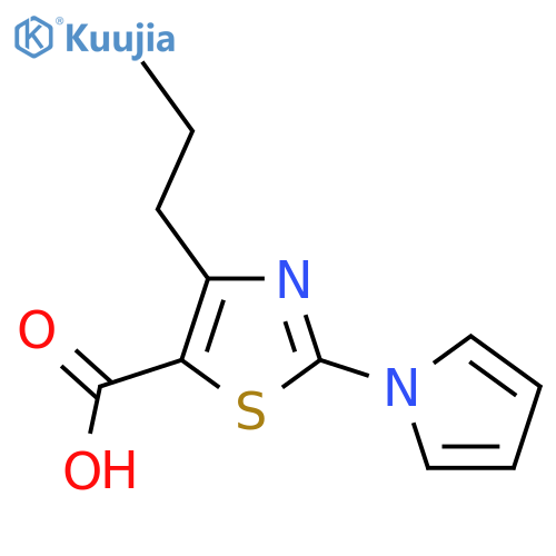 4-propyl-2-(1H-pyrrol-1-yl)thiazole-5-carboxylic acid structure