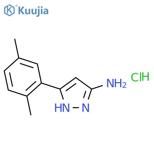 3-(2,5-Dimethylphenyl)-1h-pyrazol-5-ylamine hydrochloride structure