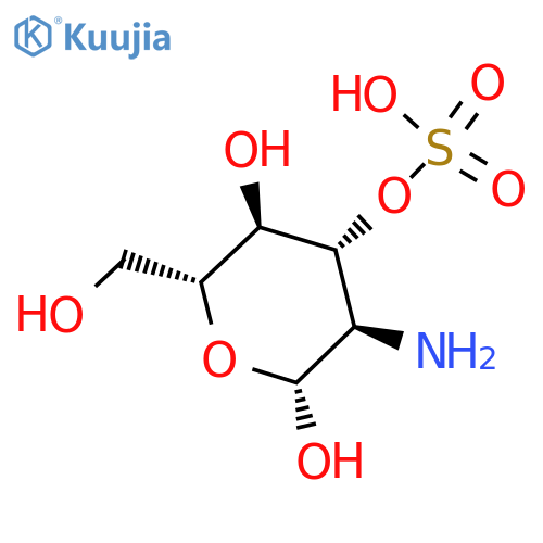 a-D-Glucopyranose,2-amino-2-deoxy-, 3-(hydrogen sulfate) structure