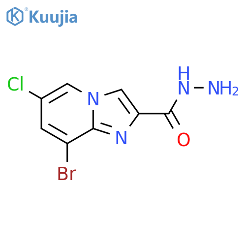 8-Bromo-6-chloroimidazo[1,2-a]pyridine-2-carbohydrazide structure