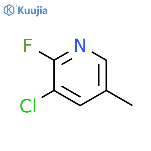 3-chloro-2-fluoro-5-methylpyridine structure