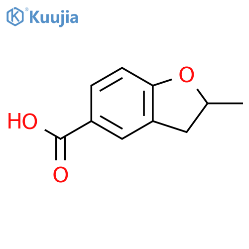 2-methyl-2,3-dihydro-1-benzofuran-5-carboxylic acid structure