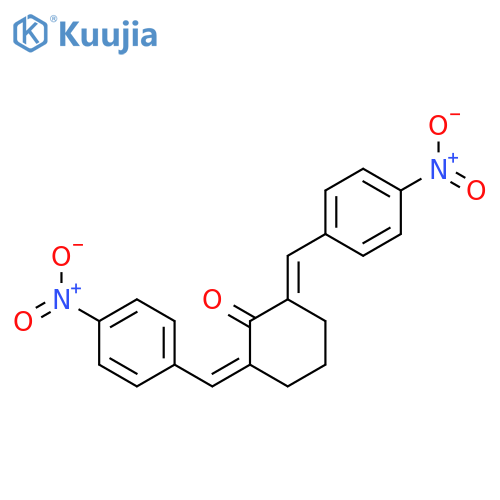Cyclohexanone,2,6-bis[(4-nitrophenyl)methylene]- structure