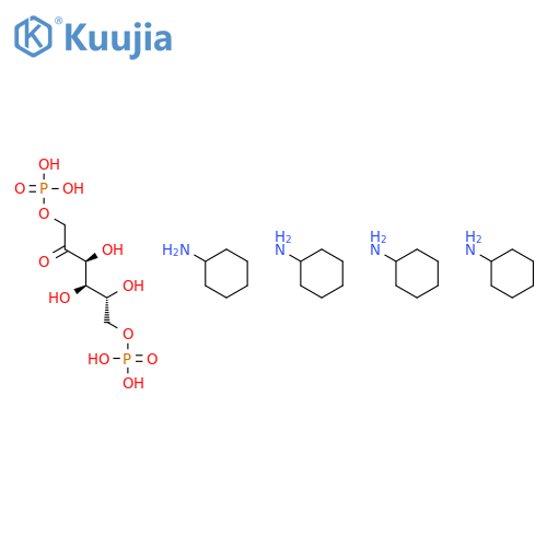 D(+)FRUCTOFURANOSE 1,6-DIPHOSPHATE TETRA(CYCLOHEXYLAMMONIUM) SALT structure