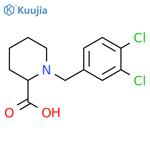1-[(3,4-DICHLOROPHENYL)METHYL]-2-PIPERIDINECARBOXYLIC ACID structure