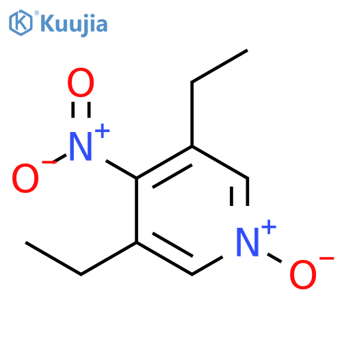 Pyridine, 3,5-diethyl-4-nitro-, 1-oxide structure