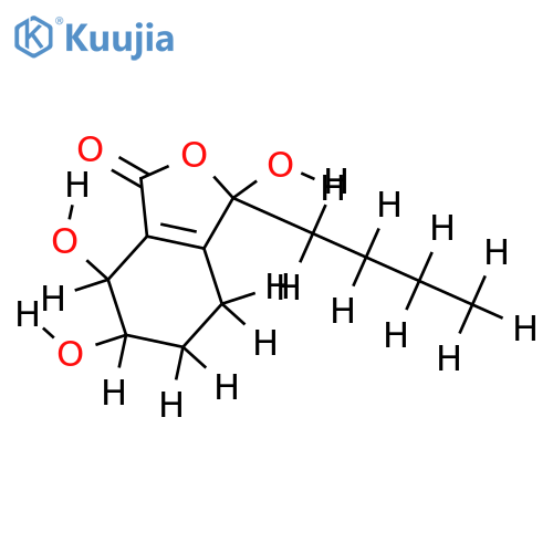 3-Butyl-4, 5, 6, 7-tetrahydro-3, 6, 7-trihydroxy-1(3H)-isobenzofuranone, 9CI structure