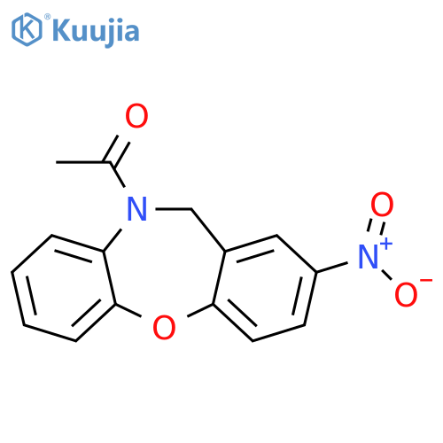 1-{13-nitro-2-oxa-9-azatricyclo[9.4.0.0^{3,8}]pentadeca-1(11),3(8),4,6,12,14-hexaen-9-yl}ethan-1-one structure