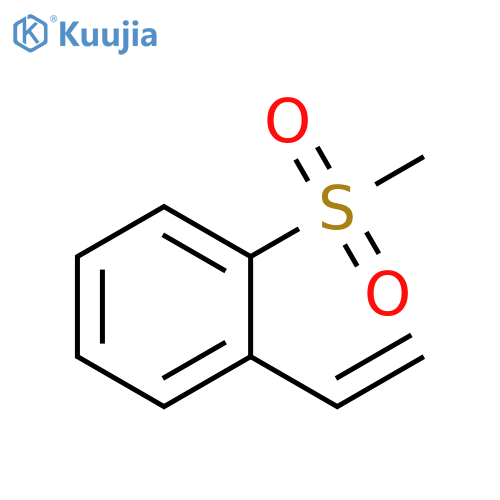 Benzene, 1-ethenyl-2-(methylsulfonyl)- structure