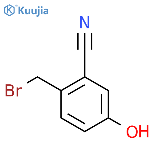 2-Cyano-4-hydroxybenzyl bromide structure