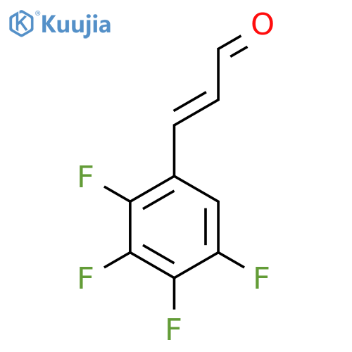 3-(2,3,4,5-tetrafluorophenyl)prop-2-enal structure