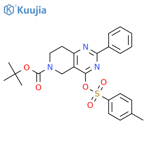 Tert-Butyl 2-Phenyl-4-(P-Tolylsulfonyloxy)-7,8-Dihydropyrido4,3-DPyrimidine-6(5H)-Carboxylate structure