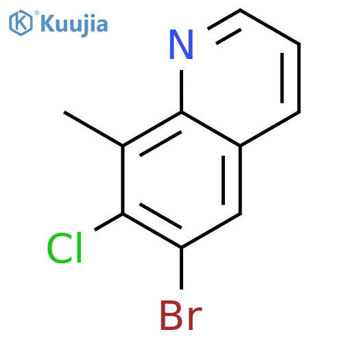 6-Bromo-7-chloro-8-methylquinoline structure