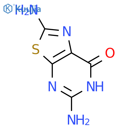 Thiazolo[5,4-d]pyrimidin-7(4H)-one,2,5-diamino- structure