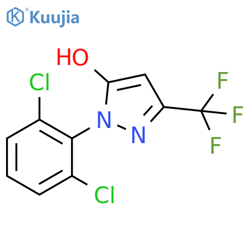 1-(2,6-dichlorophenyl)-3-trifluoromethyl-1H-pyrazol-5-ol structure