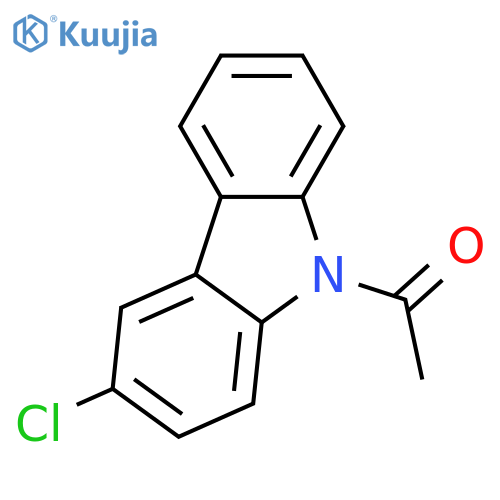 9H-Carbazole, 9-acetyl-3-chloro- structure