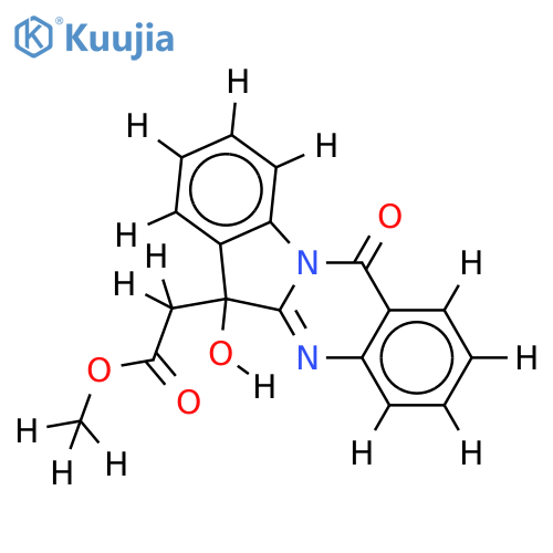 6-hydroxy-6-(methoxycarbonyl)methyltryptanthrin structure