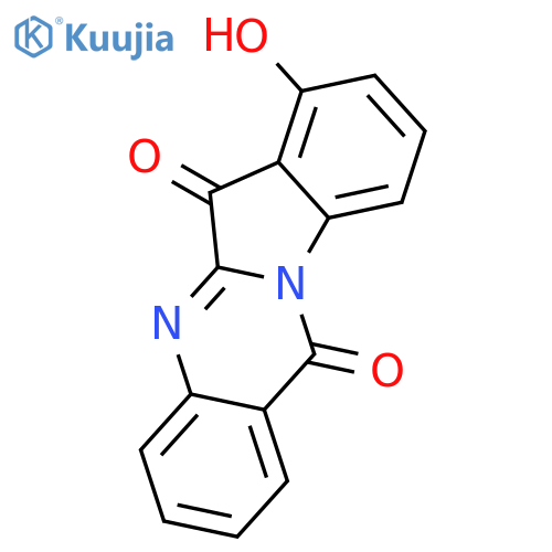 7-hydroxyindolo[2,1-b]quinazoline-6,12-dione structure