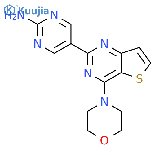 5-(4-Morpholino-thieno[3,2-d]pyrimidin-2-yl)pyrimidin-2-amine structure