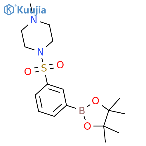 3-(4-Methylpiperazin-1-ylsulfonyl)phenylboronic acid pinacol ester structure
