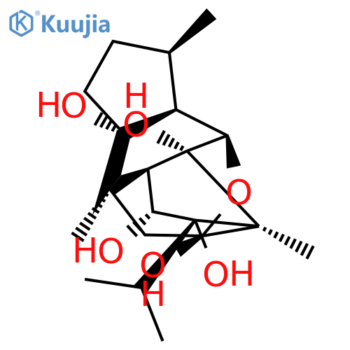 2,5-Methano-2H-s-indaceno[8,1-bc]furan-2,3,4,5a,8c(2aH,6H)-pentol,octahydro-2a,5,8-trimethyl-3-(1-methylethyl)-,(2S,2aS,3S,4R,4aR,5R,5aR,8R,8aS,8bR,8cS)- structure