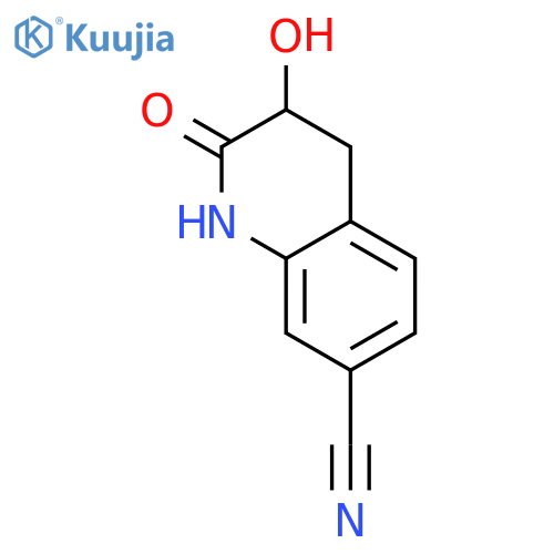3-Hydroxy-2-oxo-1,2,3,4-tetrahydroquinoline-7-carbonitrile structure