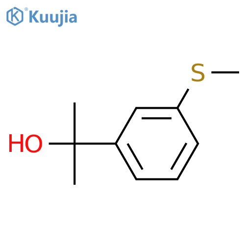 2-(3-methylsulfanylphenyl)propan-2-ol structure