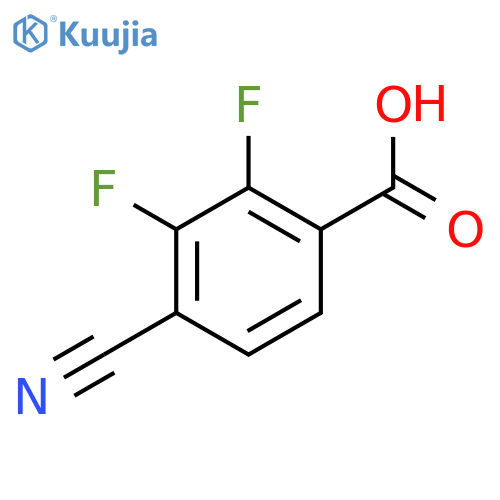 4-Cyano-2,3-difluorobenzoic acid structure