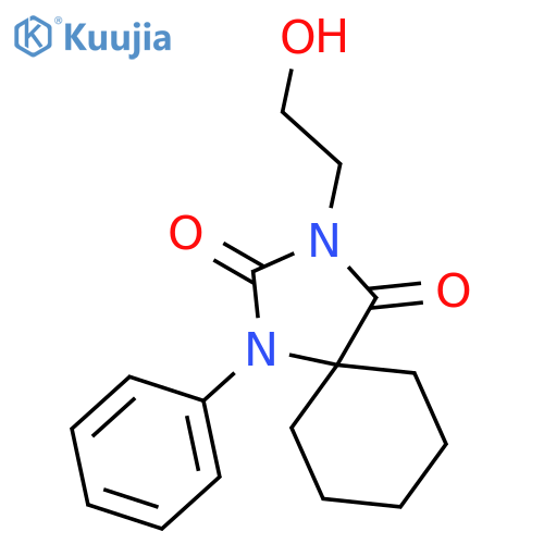 1,3-Diazaspiro[4.5]decane-2,4-dione,3-(2-hydroxyethyl)-1-phenyl- structure