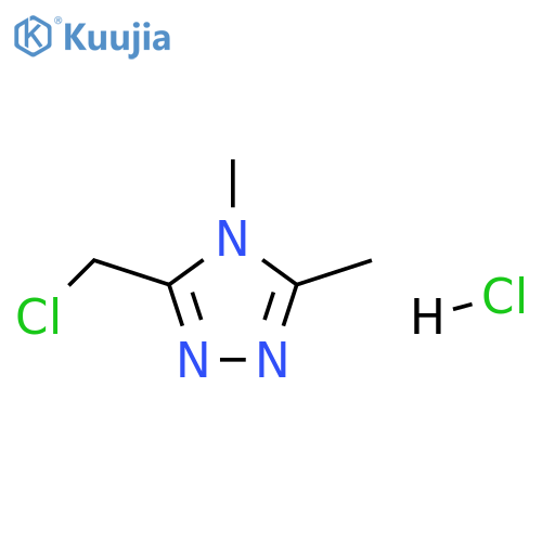 3-(chloromethyl)-4,5-dimethyl-4H-1,2,4-triazole hydrochloride structure