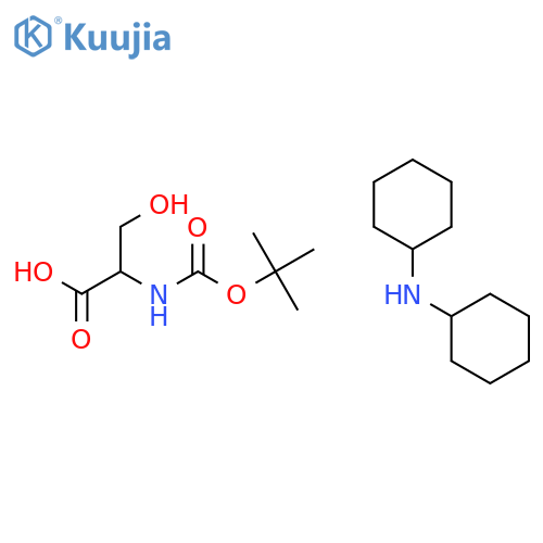 N-[tert-butoxycarbonyl]-L-serine, compound with dicyclohexylamine (1:1) structure