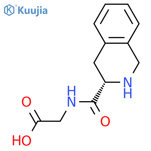 2-{(3S)-1,2,3,4-tetrahydroisoquinolin-3-ylformamido}acetic acid structure