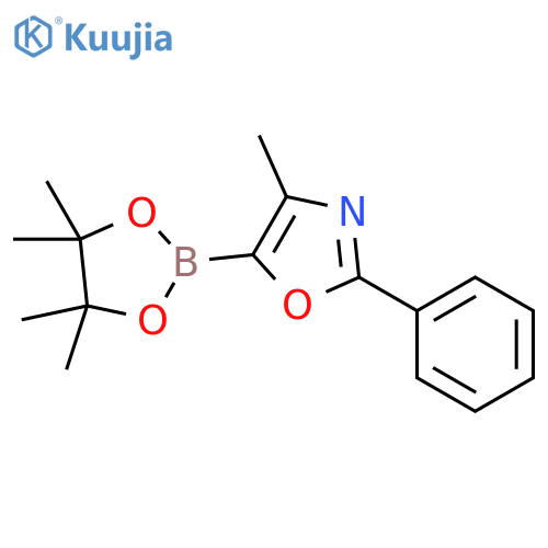 4-Methyl-2-phenyl-5-(4,4,5,5-tetramethyl-1,3,2-dioxaborolan-2-yl)oxazole structure