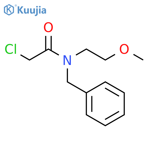N-benzyl-2-chloro-N-(2-methoxyethyl)acetamide structure