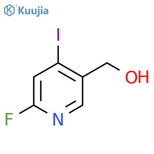 3-Pyridinemethanol, 6-fluoro-4-iodo- structure