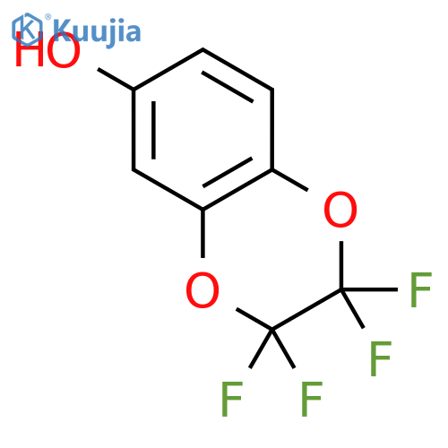1,4-Benzodioxin-6-ol,2,2,3,3-tetrafluoro-2,3-dihydro- structure