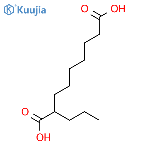 Nonanedioic acid,2-propyl- structure