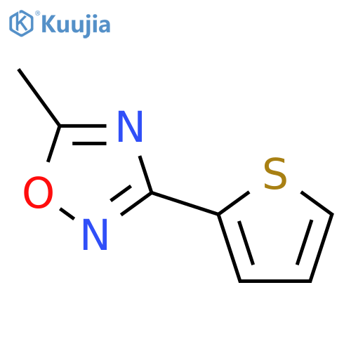 5-methyl-3-(thiophen-2-yl)-1,2,4-oxadiazole structure