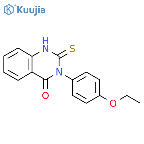 3-(4-ethoxyphenyl)-2-sulfanyl-3,4-dihydroquinazolin-4-one structure