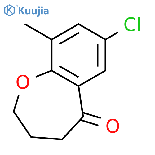 7-Chloro-9-methyl-2,3,4,5-tetrahydro-1-benzoxepin-5-one structure