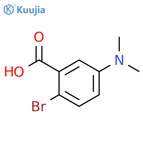 2-BROMO-5-(DIMETHYLAMINO)BENZOIC ACID structure