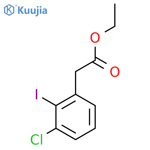 Ethyl 2-(3-chloro-2-iodophenyl)acetate structure