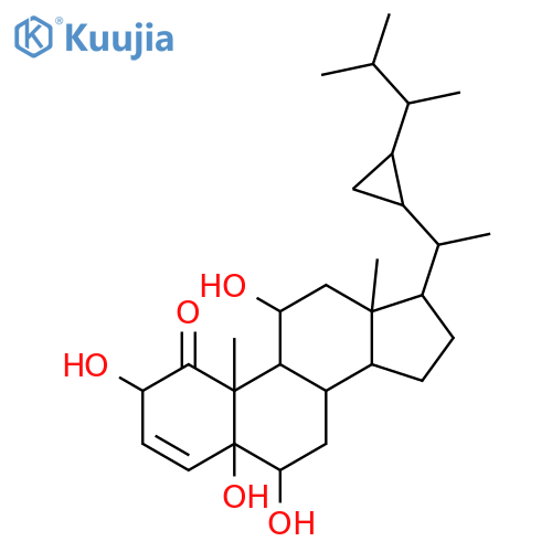 2,5,6,11-Tetrahydroxy-33-norgorgost-3-en-1-one; (2β,5α,6β,11α,22R,23S,24R)-form structure