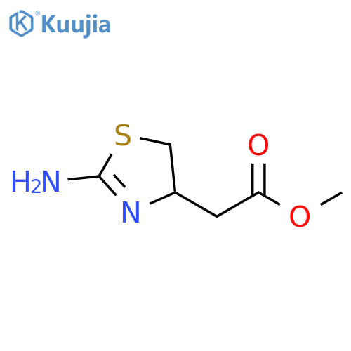 methyl 2-(2-amino-4,5-dihydro-1,3-thiazol-4-yl)acetate structure