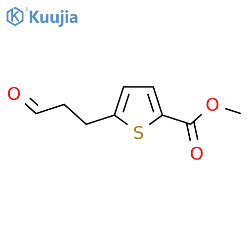 methyl 5-(3-oxopropyl)thiophene-2-carboxylate structure