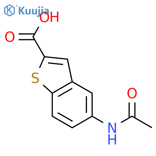 5-(Acetylamino)-1-benzothiophene-2-carboxylic Acid structure