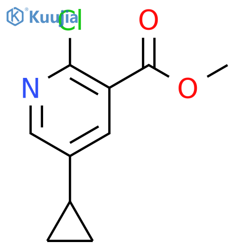 Methyl 2-chloro-5-cyclopropylnicotinate structure
