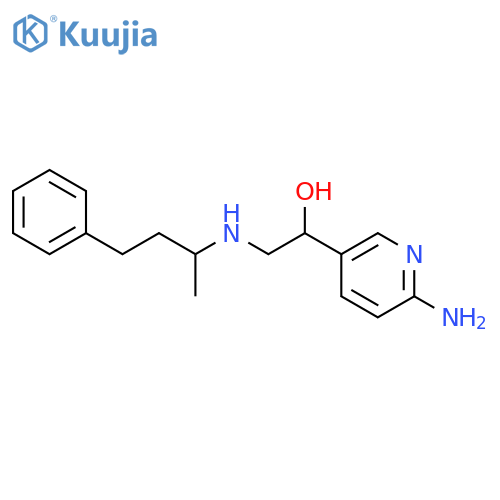 1-(6-Aminopyridin-3-yl)-2-(4-phenylbutan-2-ylamino)ethanol structure