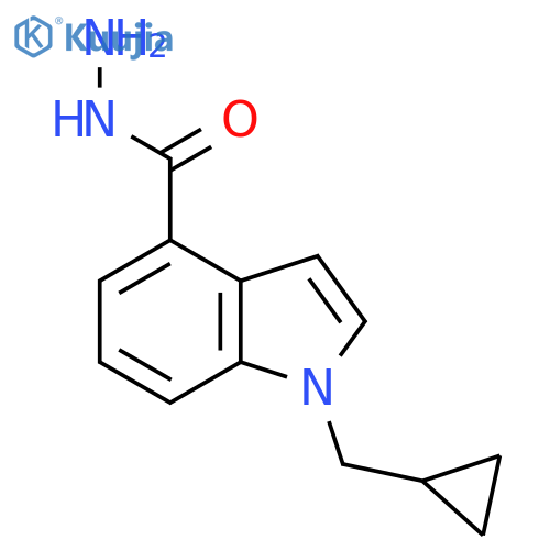 1-(Cyclopropylmethyl)-1H-indole-4-carboxylic acid hydrazide structure