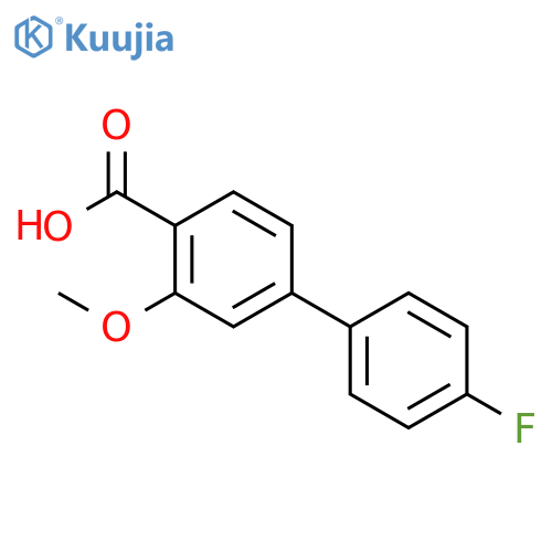 4-(4-fluorophenyl)-2-methoxybenzoic Acid structure